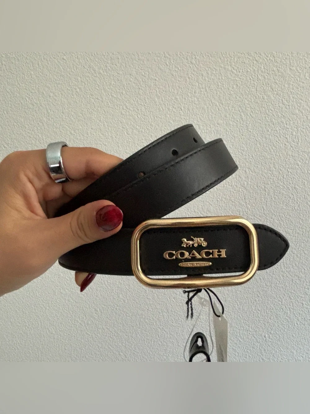 Coach Morgan Leather Belt